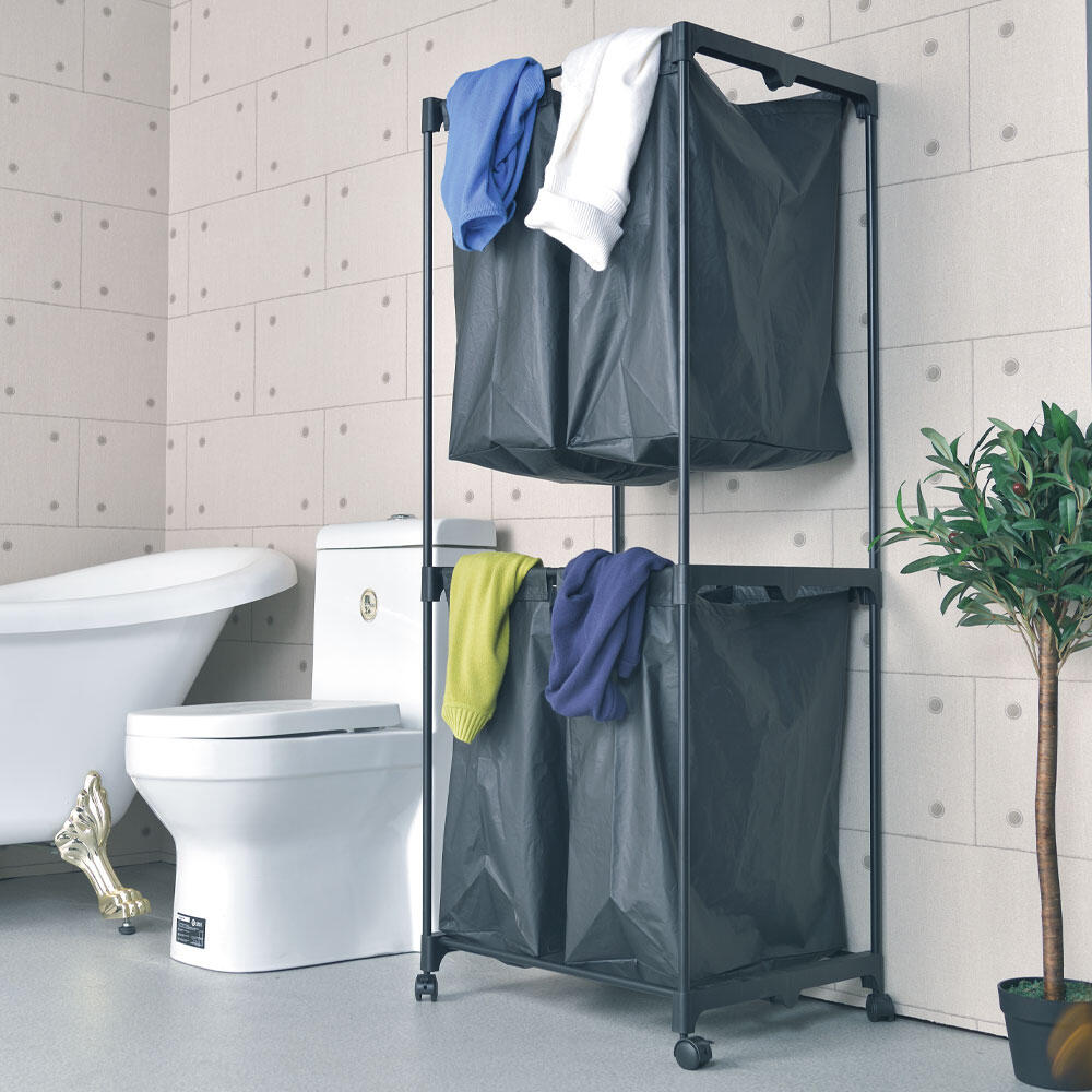 他購入不可　【けい商品】 3/4/5段バスルームフロアキャビネット、スリムローリング収納