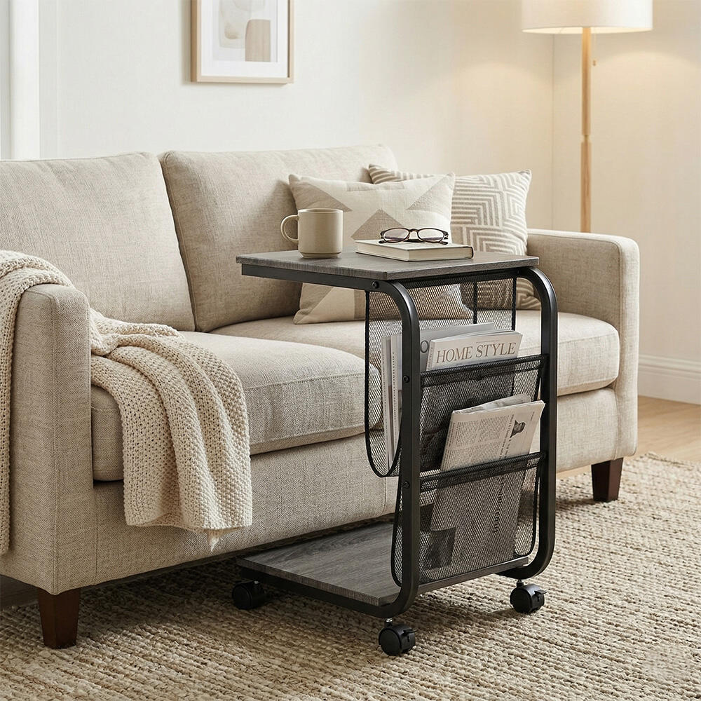 C字型ソファテーブル